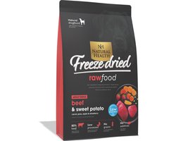 Natural Health hondenvoer Grainfree Freeze Dried Beef 400 gram - Hond