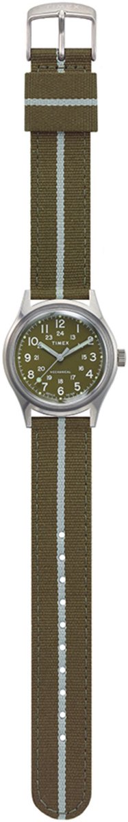 Timex Timex Lab Archive Automatisch Groen Kast: 100% Roestvrij Staal | Armband: 100% Textile 36 mm TW2U69000AJ