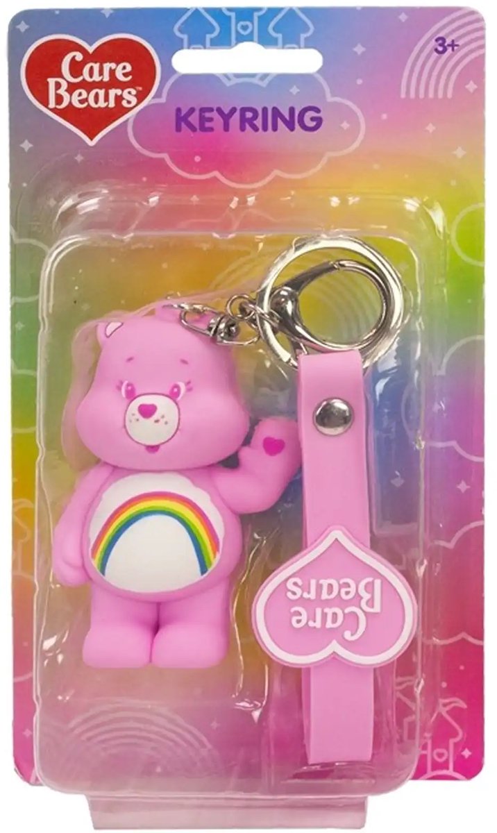 Porte-clés Care Bears Cheer Bear - Breloque Métal Détachable, Multicolore, Neuf Avec étiquettes