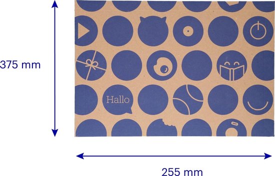 200x Bol.com enveloppen A4 formaat 375 x 255 mm - - Enveloppendoos