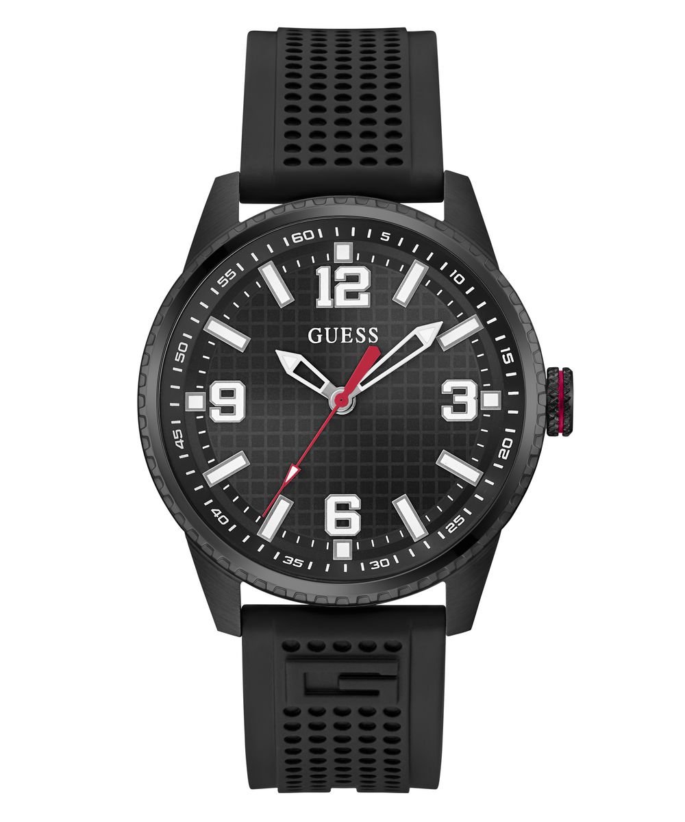 Guess Varsity G GW0890G2 Horloge - Siliconen - Zwart - Ø 42 mm