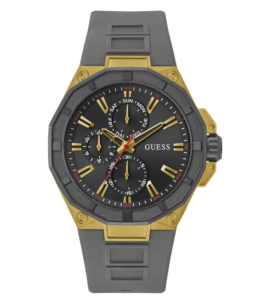 Guess R2 GW0803G1 Horloge - Siliconen - Grijs - Ø 46 mm