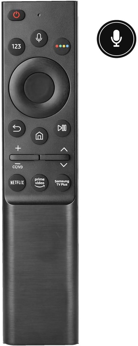 Universele afstandsbediening geschikt voor Samsung Smart TV – Met Microfoon & Voice Functie – (QLED, UHD, 4K) – BN59