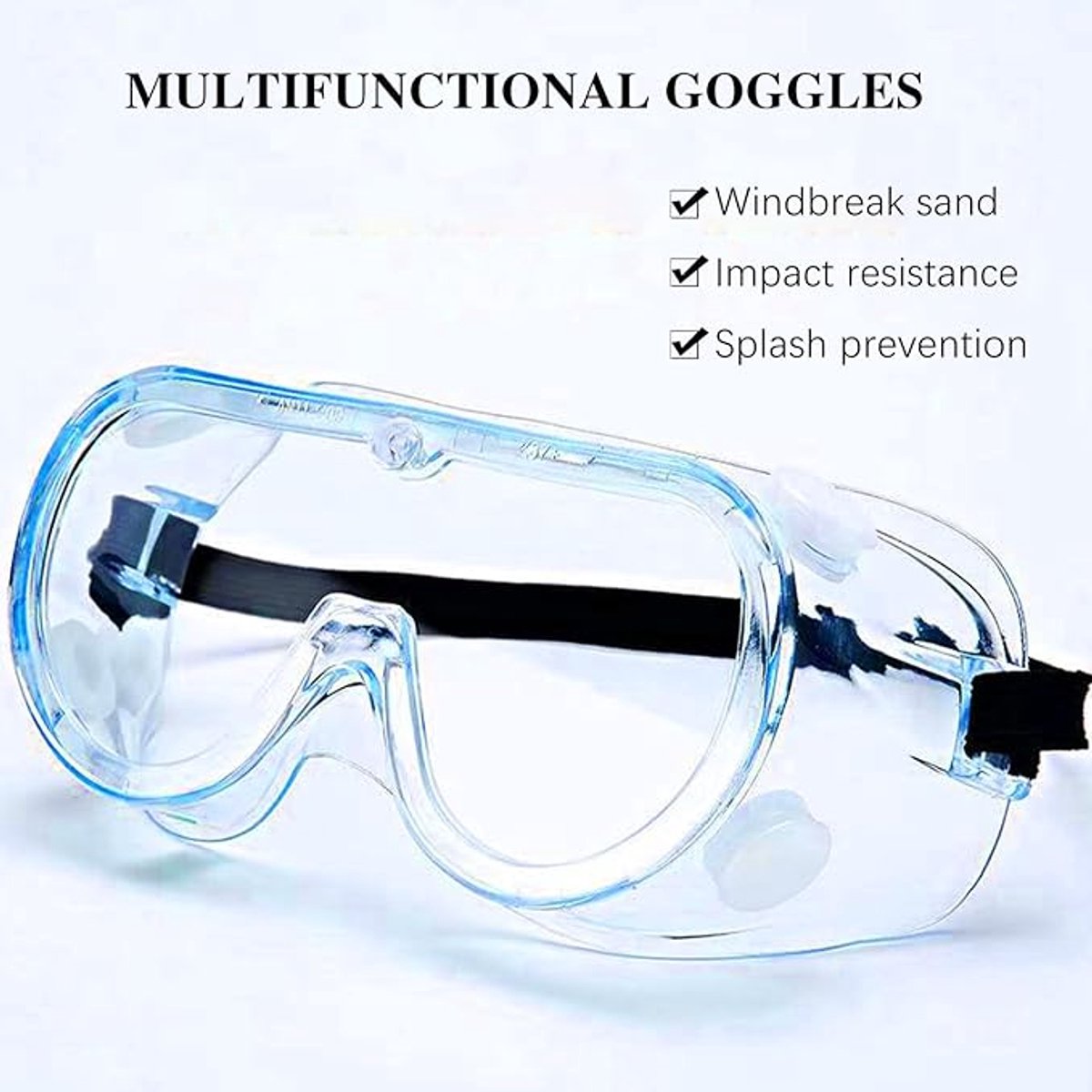 2 Paires De Lunettes De Protection Réglables - Anti-rayures, Anti-buée, Polycarbonate, Pour Travail, Bricolage, Laboratoire