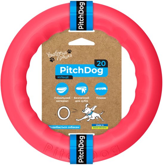 Fetch Ring PitchDog Fetch Ring - 20 cm - Roze | bol