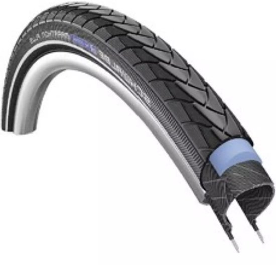 Schwalbe Vouwband Marathon Plus - SmartGuard - Antilek - Reflectie - 28 x 1.4 inch / 37-622 - 55 - 85 psi - Zwart