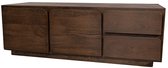 TV meubel Bloemfontein 150 cm – Mangohout walnoot – 2 deuren en 2 lades