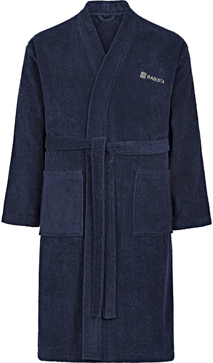 Babista herren Badjas - 48/50 - donkerblauw