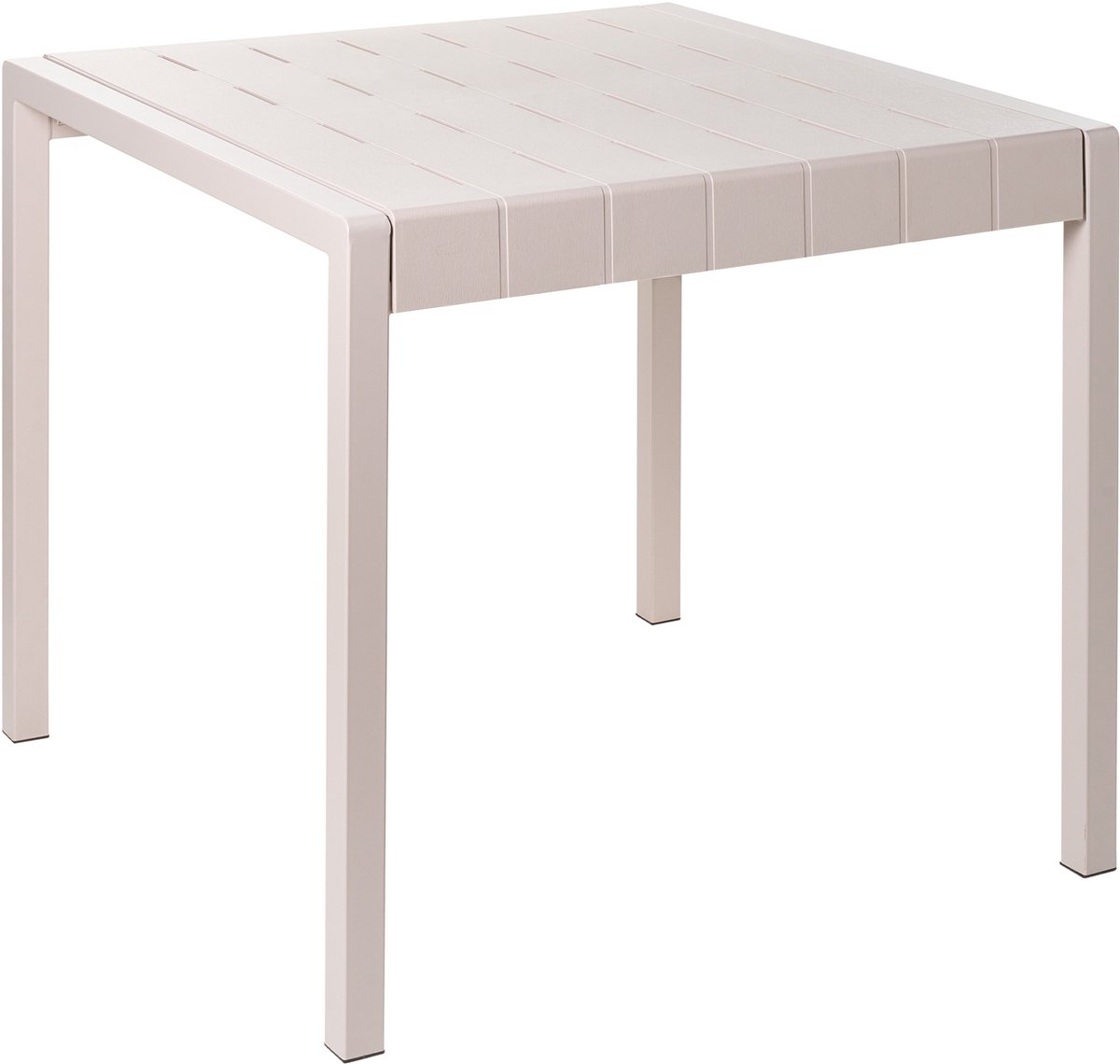 BARTICA - Tuintafel - Beige - 81 x 84 cm - Synthetisch materiaal