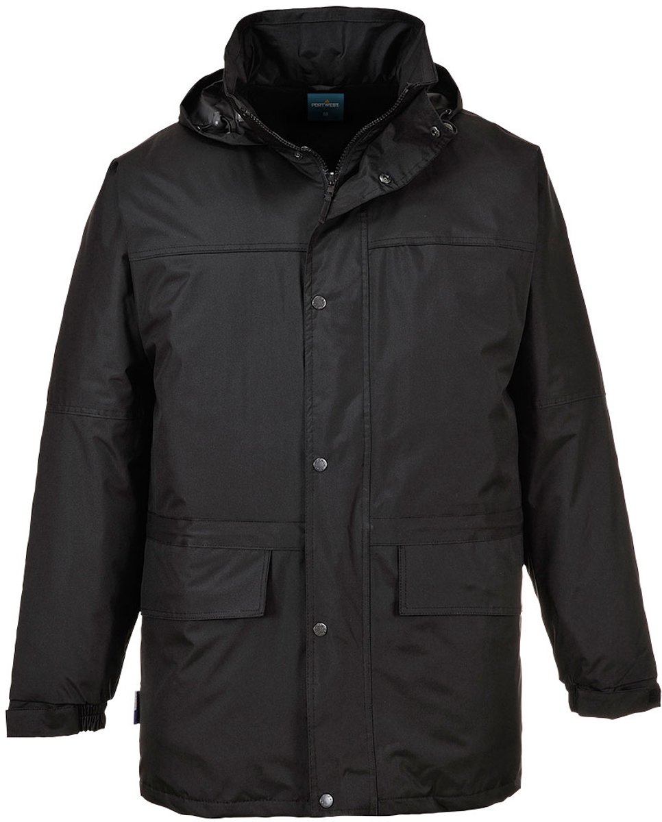 Portwest Oban Fleece Gevoerd Jack S523 Zwart