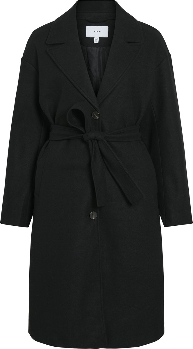 VILA - VICLAUDIA L/S LONG COAT - NOOS - Dames - Gewatteerde jassen