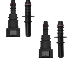 Fuel Line Connectors - 2pcs 7.9mm to 8mm - Brandstofslang Verbinders - Snelle Ontkoppel Connector 7.9mm ID6 voor Auto Motor Brandstofleiding