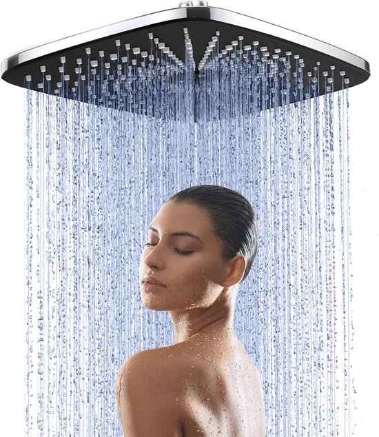 30cm Rain Shower Head - Anti-Lime - Large Rainfall Shower Head - Water ...