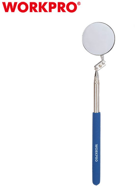 WORKPRO WP319009 Inspectiespiegel 50 mm – Uitschuifbaar tot 720 mm & 360° Verstelbaar