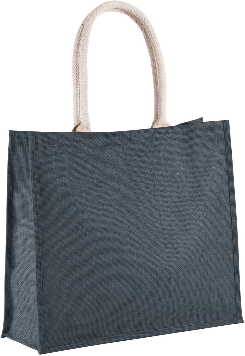 Kimood Jute Strandtas KI0219 - Midnight blue - One size