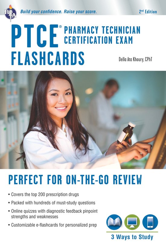 Flash Card Books - PTCE - Pharmacy Technician Certification  ... - cover
