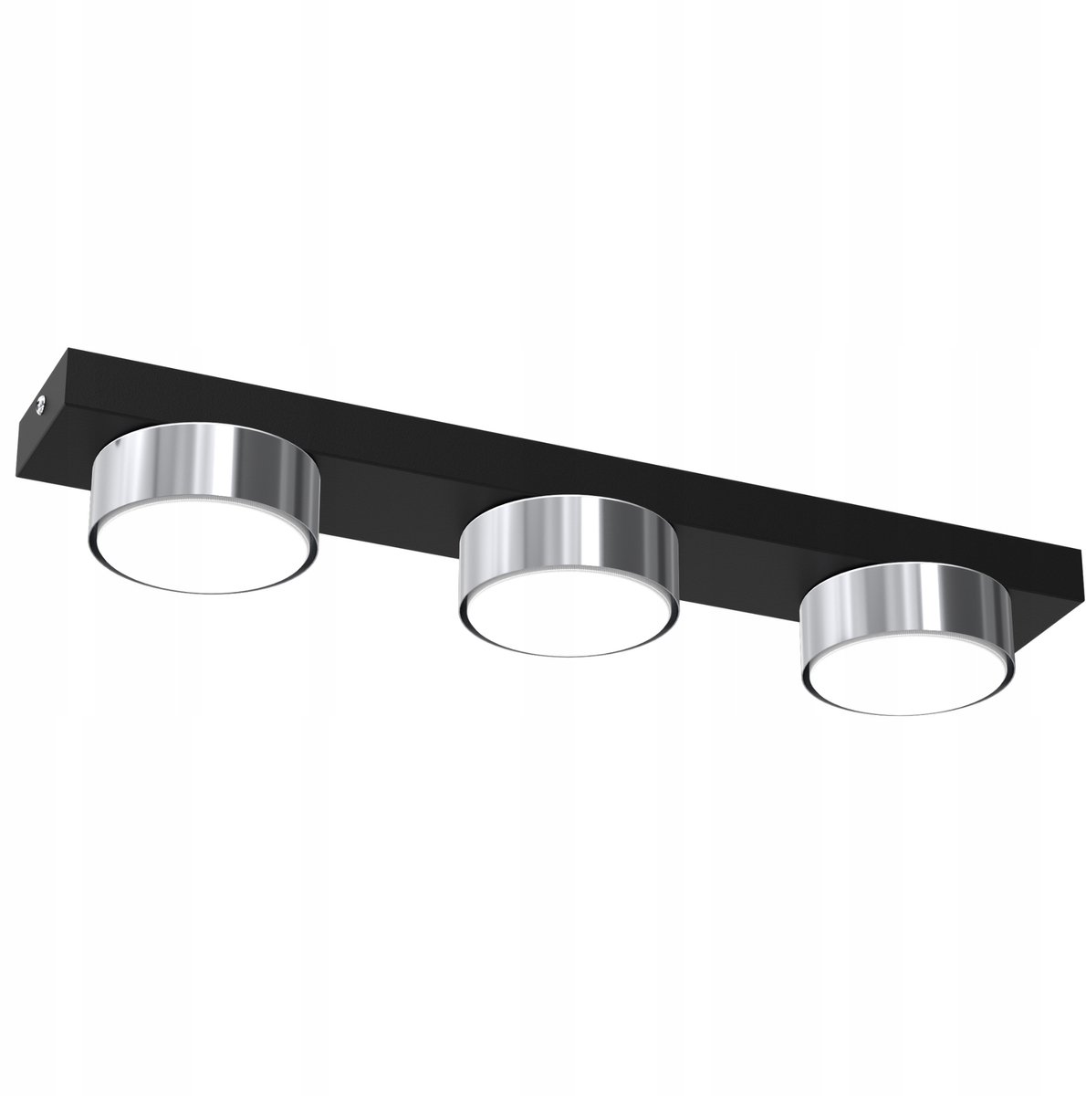 Zwart/Chroom Plafondlamp LED GX53 Loft Stijl - Hoogwaardige Poolse Productie