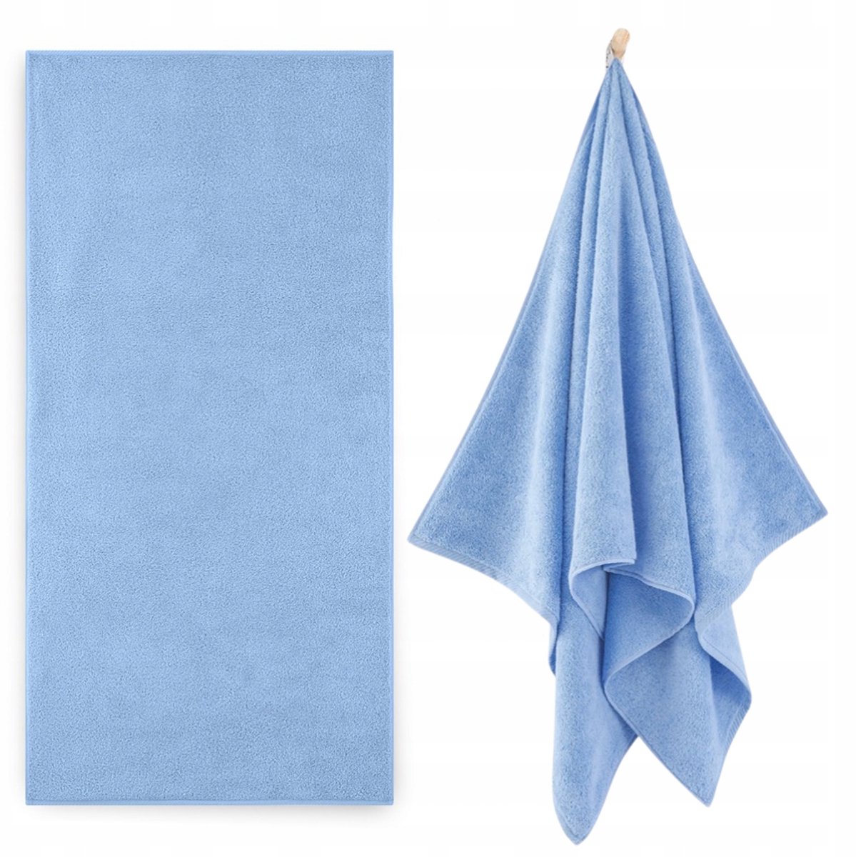 Zwoltex Kiwi2 Luxe Badhanddoek - Egyptisch Katoen, Blauw, 500g/m², 70x140cm