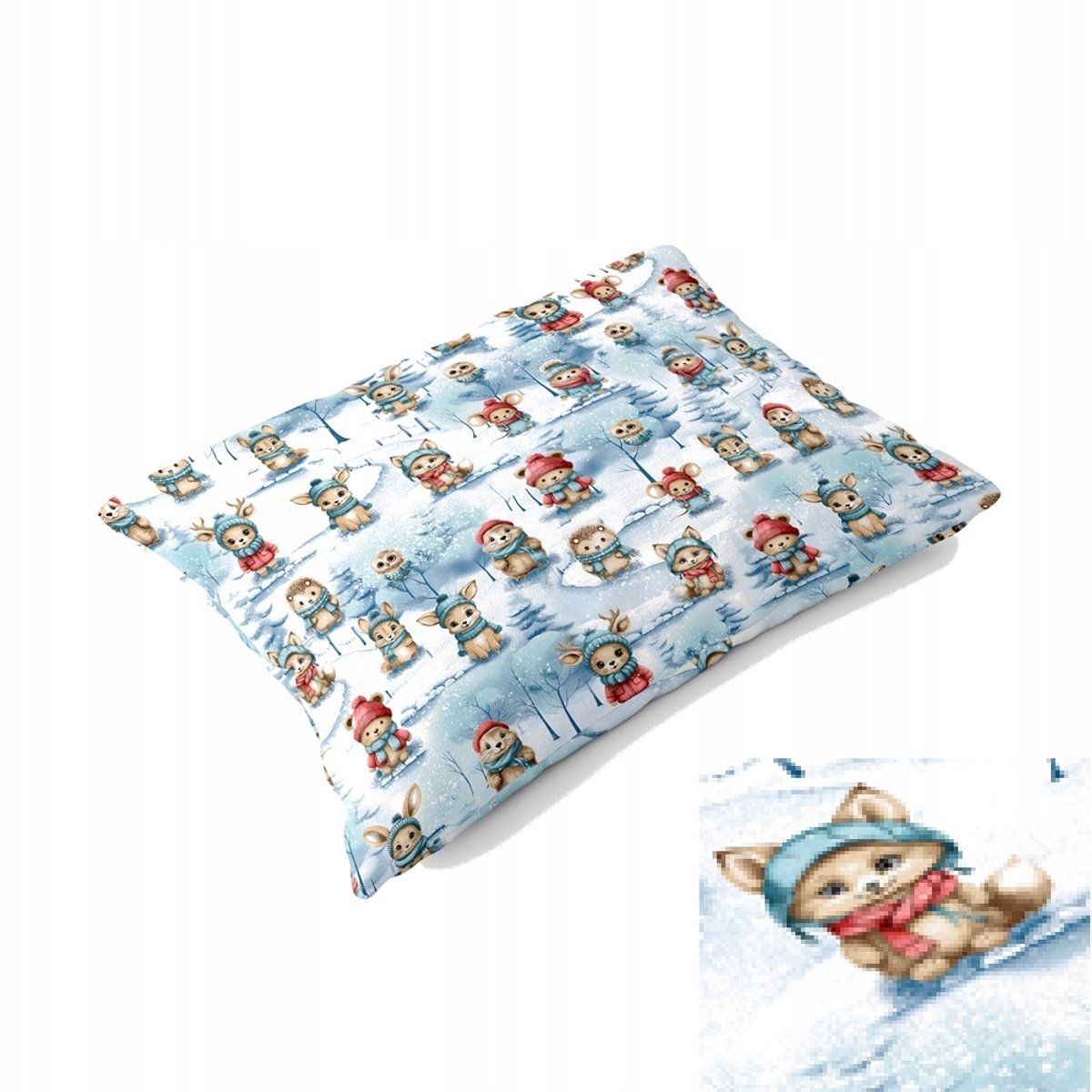 Kerstkussenhoes 40x60cm 100% katoen OEKO-TEX gecertificeerd