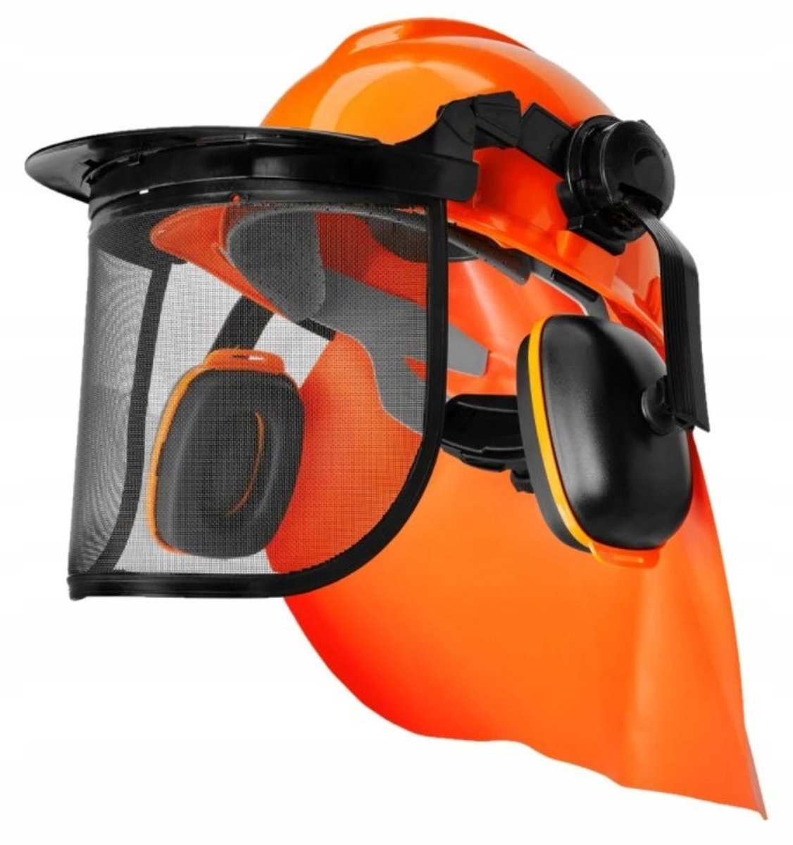 Veiligheidsset Bosbouwer: Helm, Vizier & Oorbeschermers