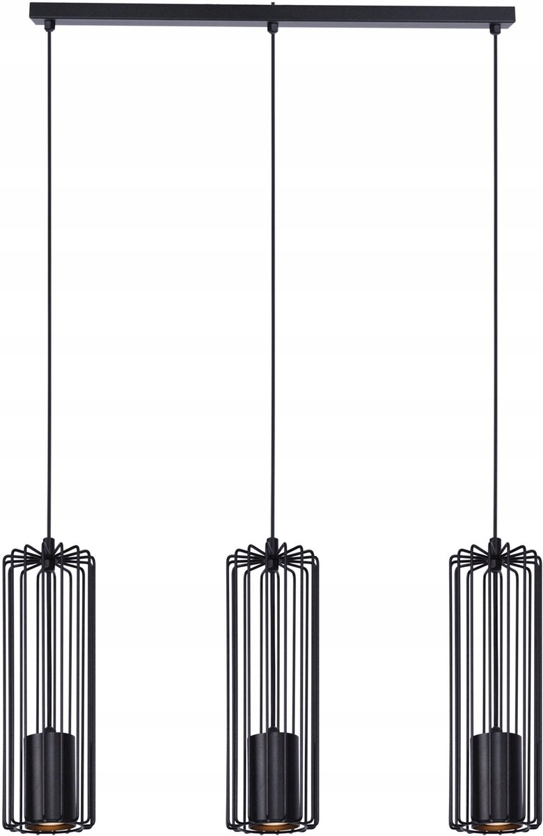 Kaja Falcon hanglamp 3x10W zwart K-4931