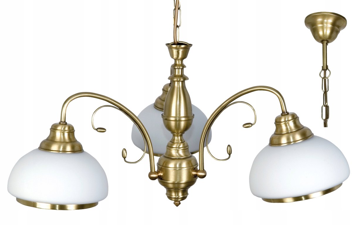 Rossa 572 Plafondlamp met 3xE27 fitting, patina
