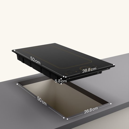 Klarstein Victoria Domino inductiekookplaat – 29 cm – 3500W
