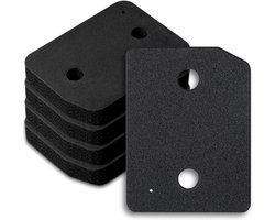 5 stuks - Droogfilters Geschikt voor Miele T1 - Droger basisfilter - Droger warmtepompdroger filter - Sokkelfilter - Warmtewisselaar sponsfilter - Pluisfilter voor condensdroger - Zwart