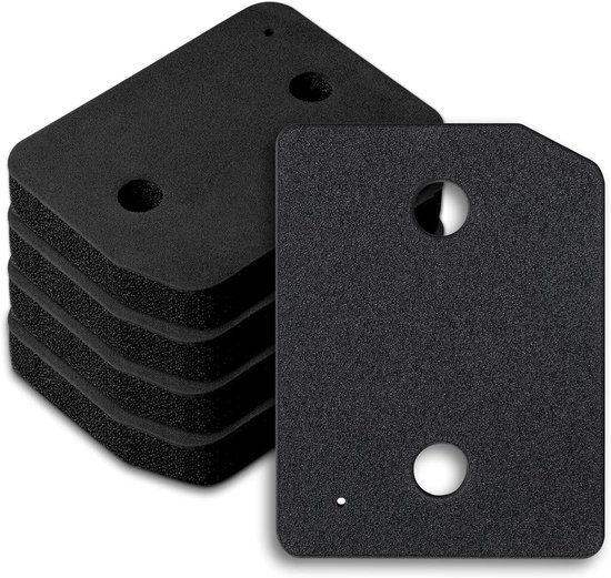 5 stuks - Droogfilters Geschikt voor Miele T1 - Droger basisfilter - Droger warmtepompdroger filter - Sokkelfilter - Warmtewisselaar sponsfilter - Pluisfilter voor condensdroger - Zwart