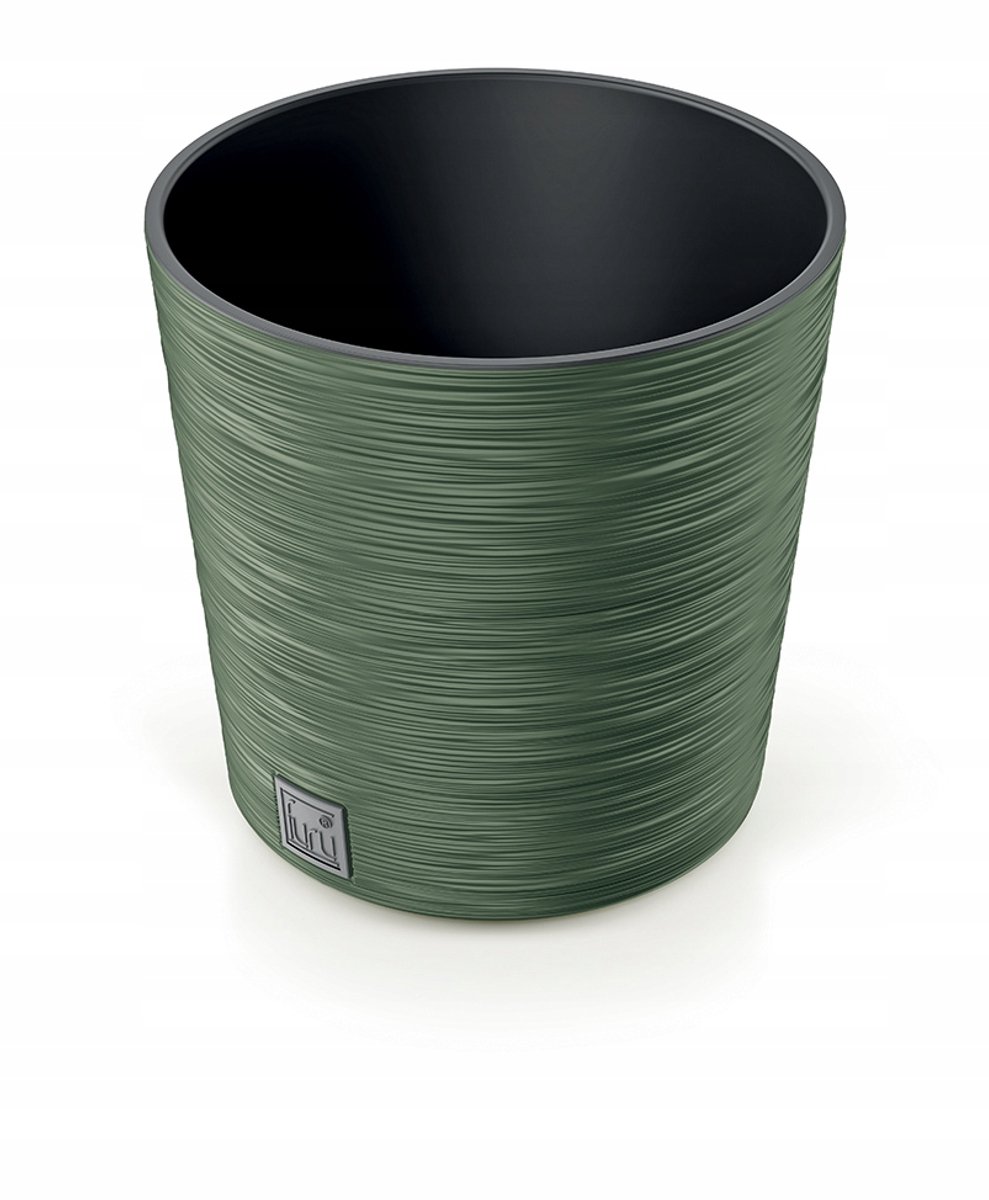Furu Ronde Pot met Inzetstuk 25cm - Aardegroen
