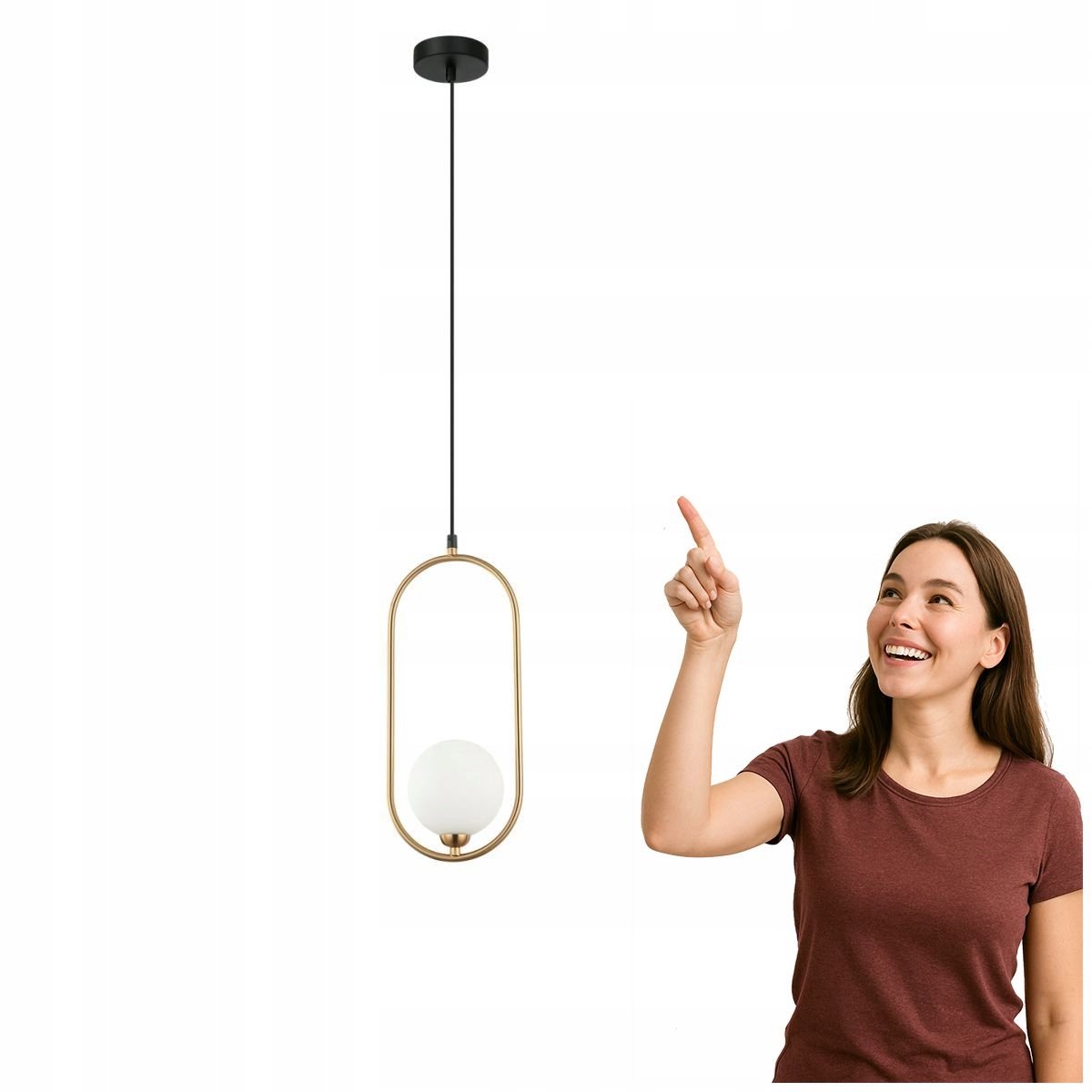 LUPUS Hanglamp Brons-Wit - Stijlvolle Verlichting voor Woonkamer