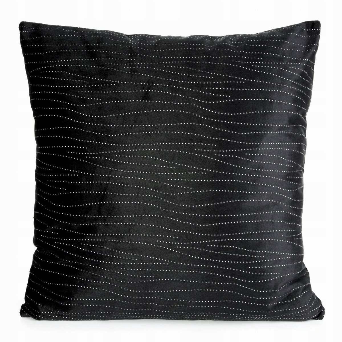 Eurofirany Betty Sierkussen 45x45cm Zwart/Zilver Fluweel