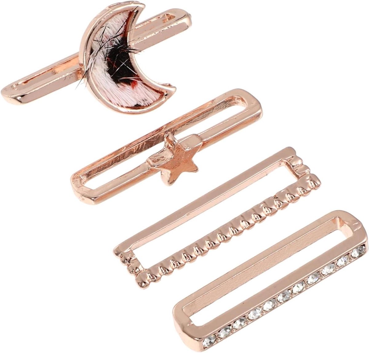16 Stuks Band Decoratie Siliconen Band Metalen Band Ringen Smartwatch Sluiting Zinklegering Lederen Band Charme - Voor Smartwatches