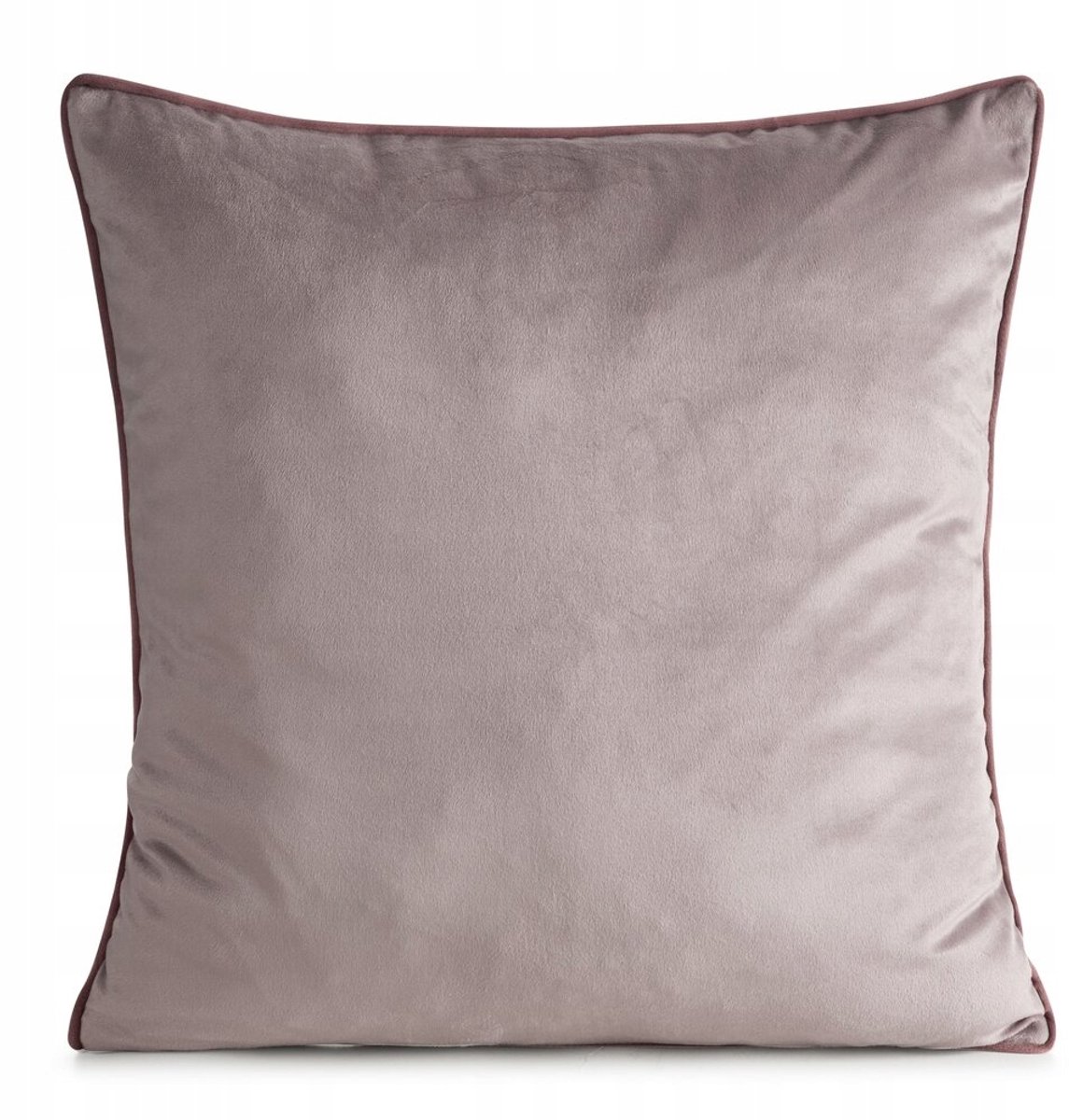 Decoratieve Kussenhoes 60x60cm Poederroze Velours met Sierlijke Bies