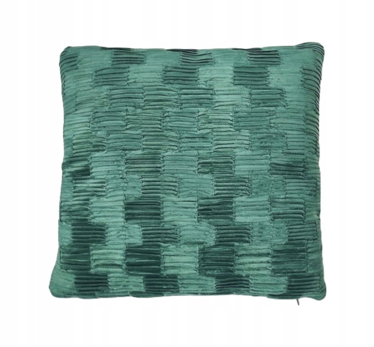 Groen geplooid Sierkussenhoes 45x45 cm - Zacht Velvet