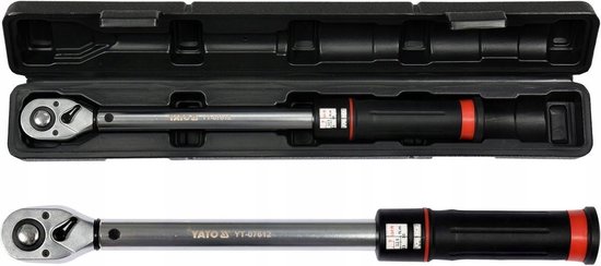 Yato YT-07612 - Draaimomentsleutel - 10-60Nm - 1/2 inch - Ergonomische Handgreep