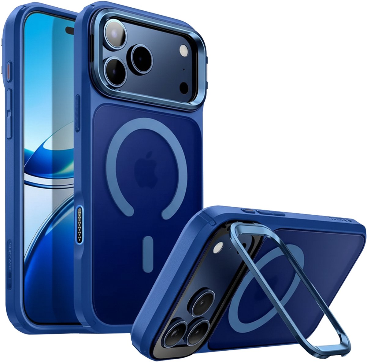 SUPCASE Hoesje Geschikt voor iPhone 17 Pro Max - UB Mag - Compatibel met MagSafe - Magnetische Back Cover - Camera Kickstand Standaard - Blauw
