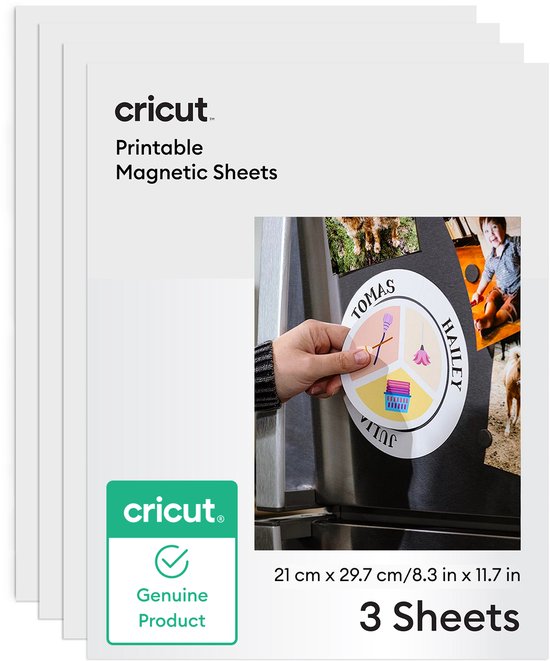 Cricut™ Printbare Magneetvellen A4 - 21 x 29.7 cm – 3 vellen