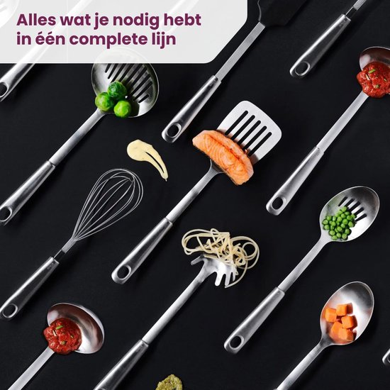 Cosy & Trendy Schuimspaan Delish Plus Zilver - RVS - Vaatwasserbestendig van Cosy & Trendy — afbeelding 4