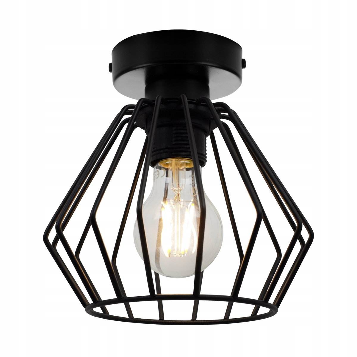 Nuvola Plafond Zwart E27 - Stijlvolle Loft Verlichting