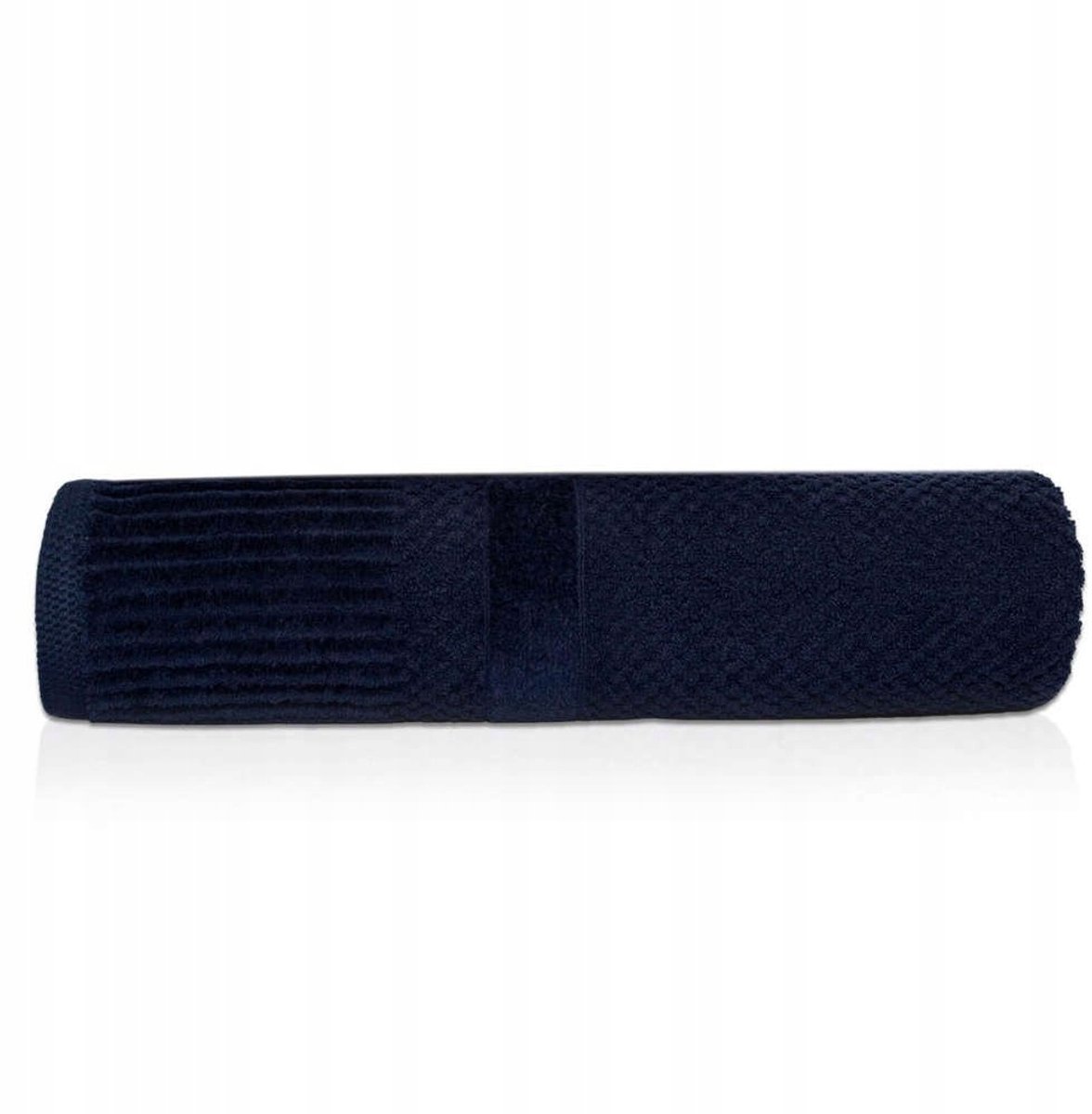Ivo Handdoek Donkerblauw Katoen 50x90 cm 500 g/m2