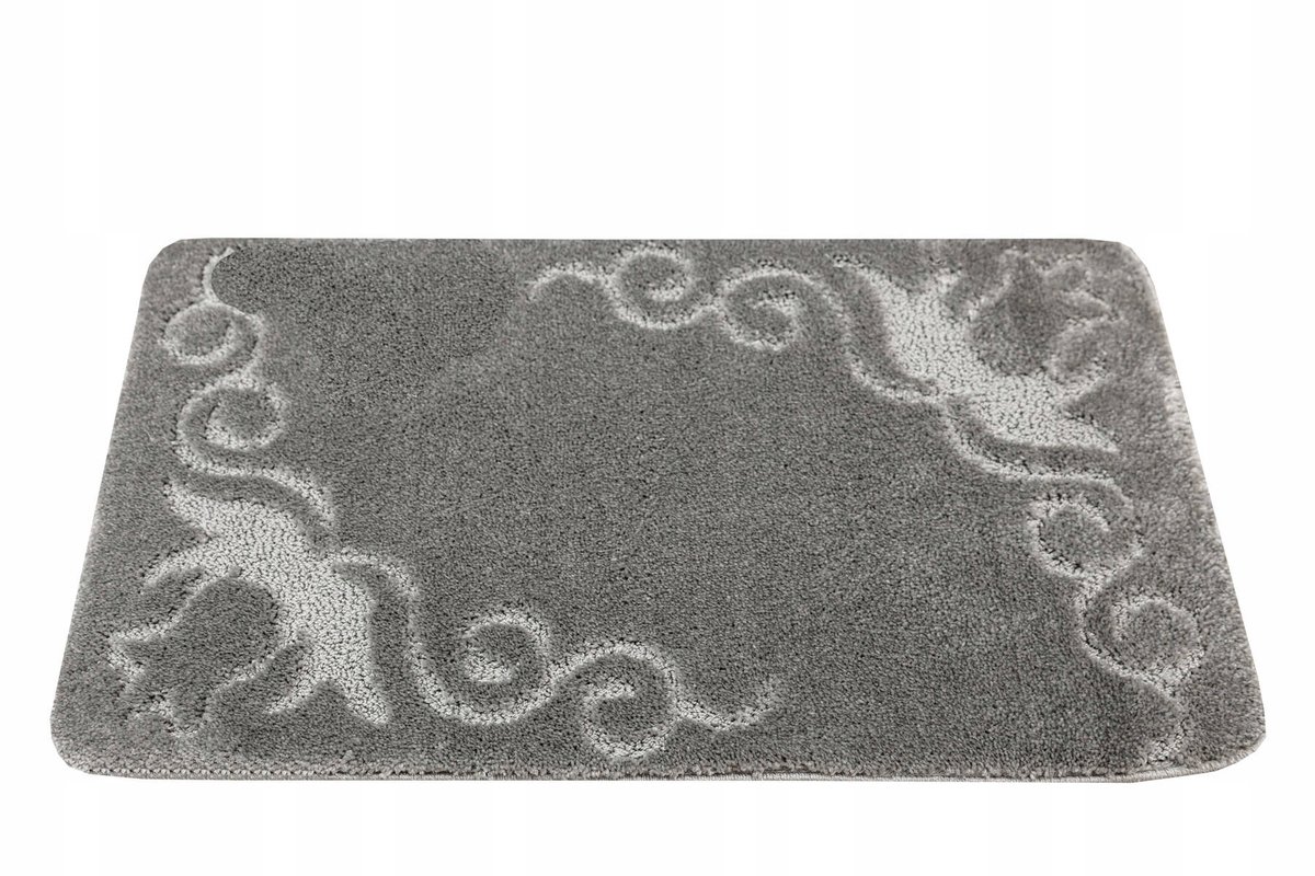 Antislip Badkamermat Marika Grijs 50x80 cm - Zacht en Duurzaam