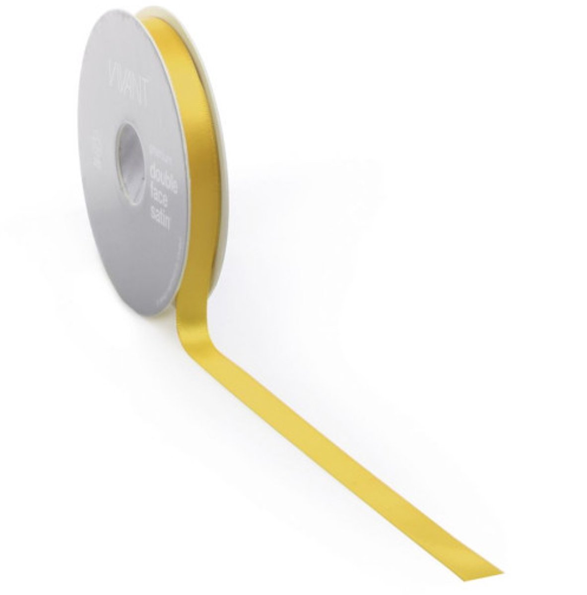Satijnlint PREMIUM Double face 6mm x 50 meter ocre