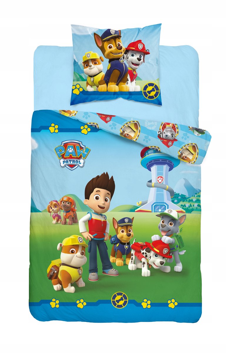 Paw Patrol Beddengoed 160x200 cm - Sky & Raider