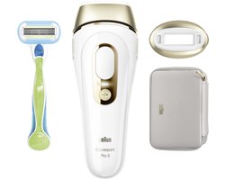Braun Silk-expert Pro 5 PL5052 - IPL Ontharingsapparaat - Voor lichaam & gezicht - Wit/Goud
