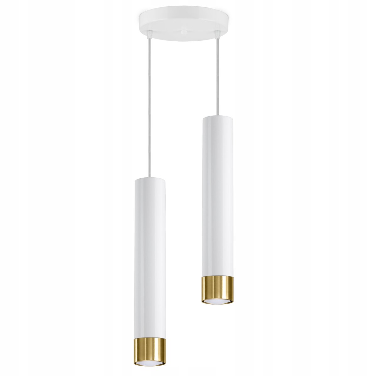 Moderne Wit Goudkleurige Hanglamp Tubus GU10 LED