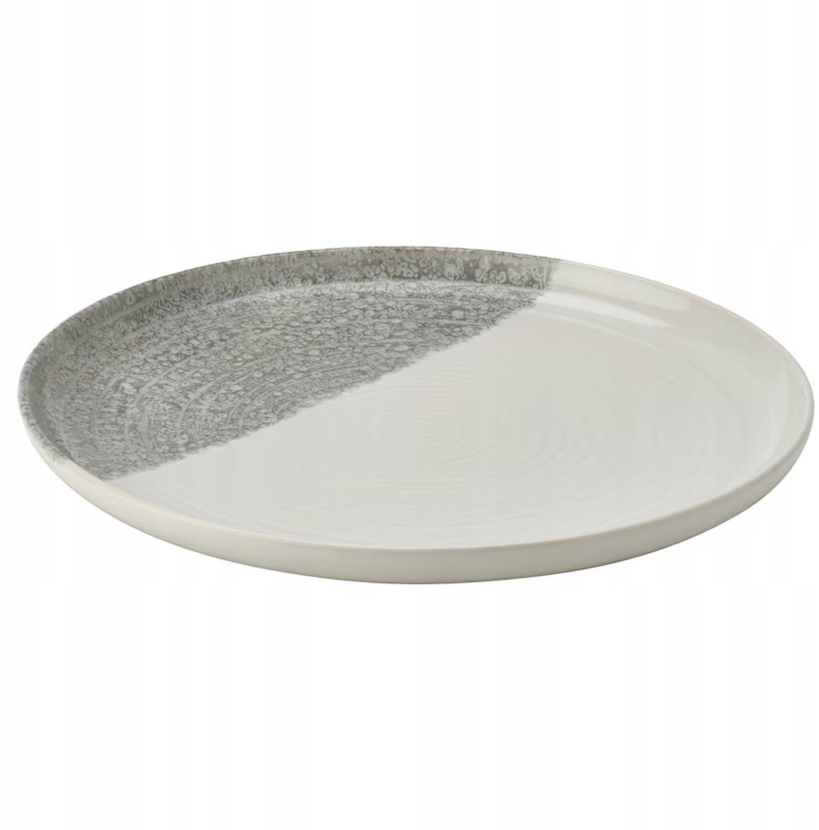 IKEA KRUISTEL Dinerbord, Grijs Patroon, 25 cm