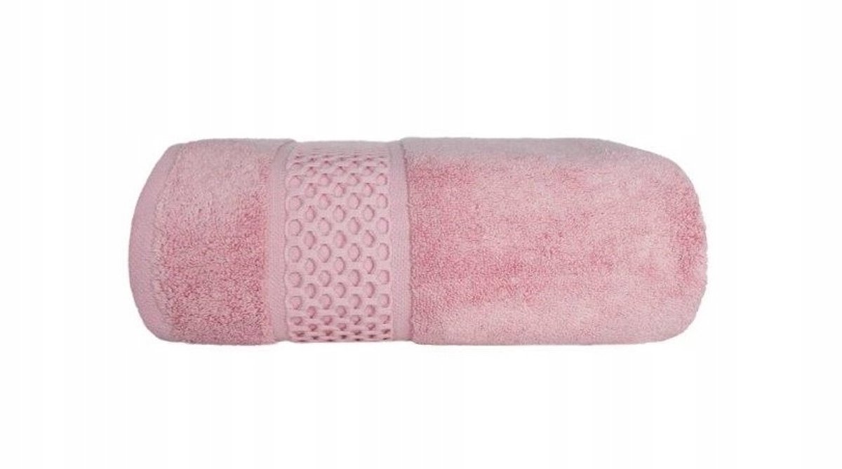 Roze Badstof Handdoek 70x140cm - 100% Katoen, 650gsm