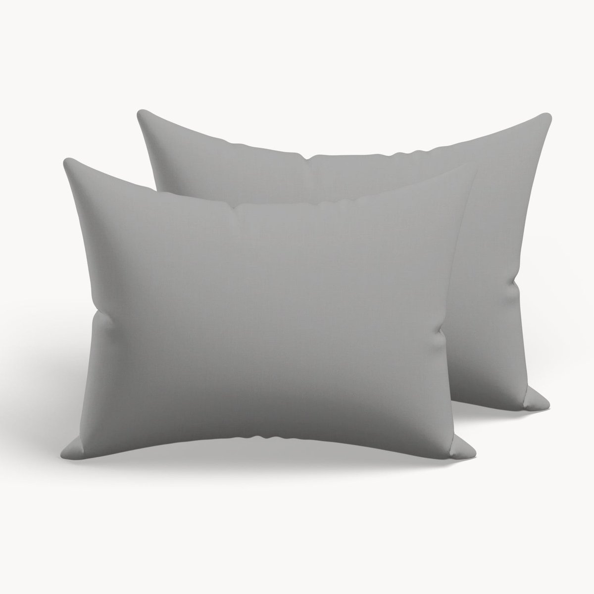 HappyBed Grey kussensloop set 2 stuks - 40x80 cm - 100% Microvezel - Ultieme slaapcomfort