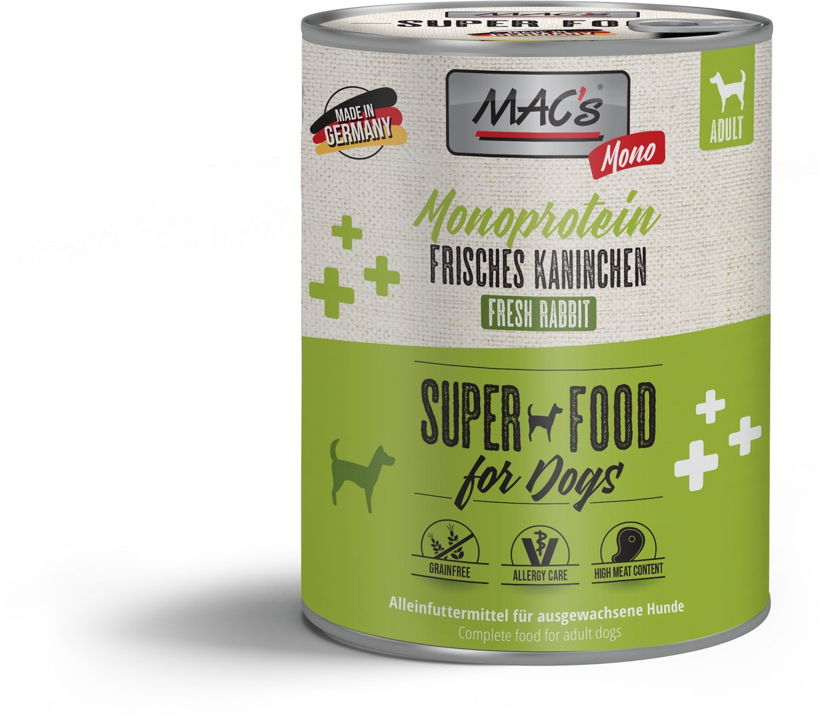 MACs MAC's Hondenvoer Natvoer Blik - Mono Sensitive Konijn - 6 x 800g